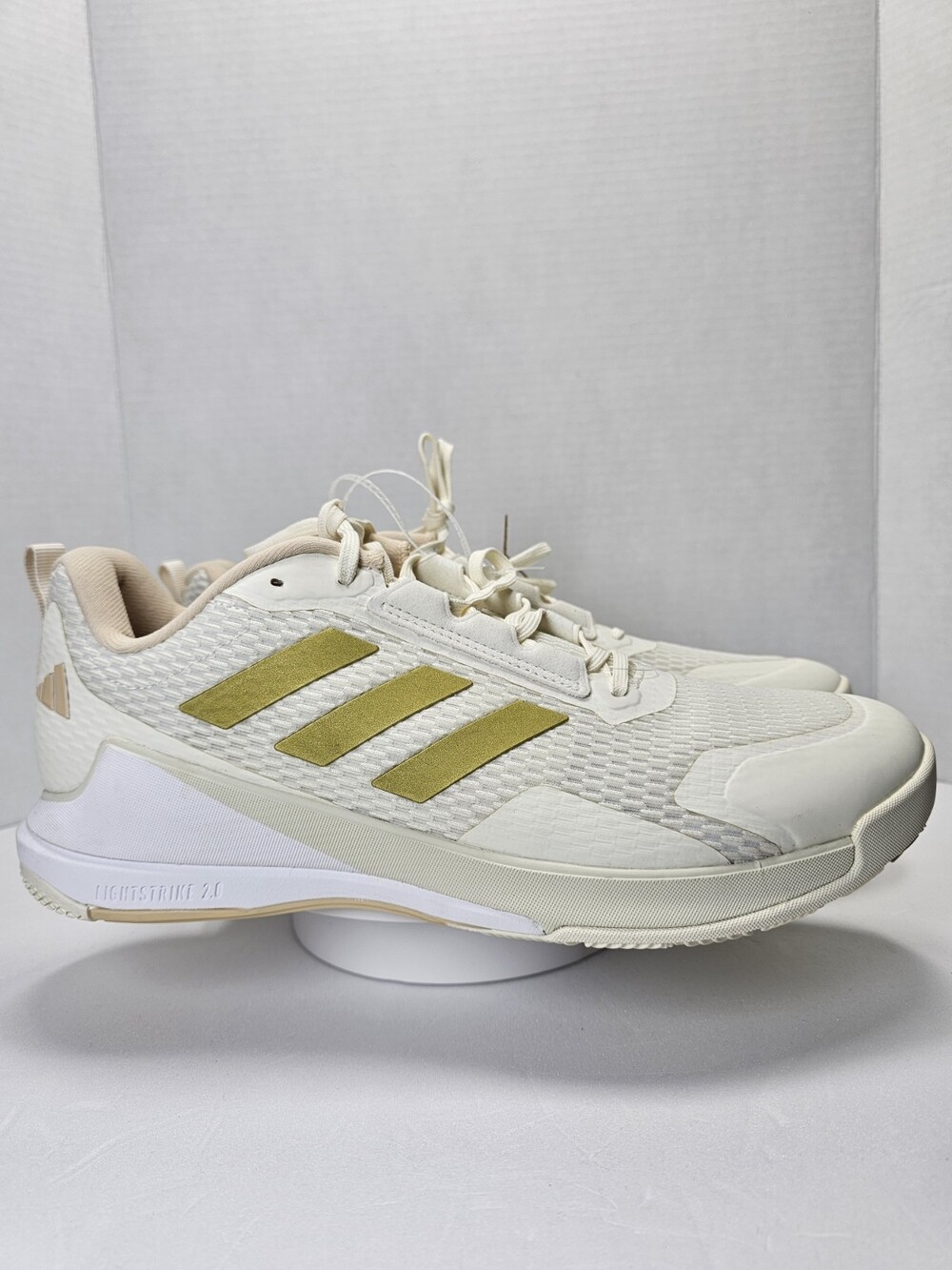 Adidas Novaflight 2 W Women’s US 12 Indoor Court Shoes White Gold JP9762 NWT